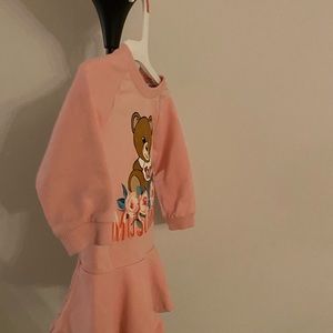 Moschino pink floral  dress size 6-9mos